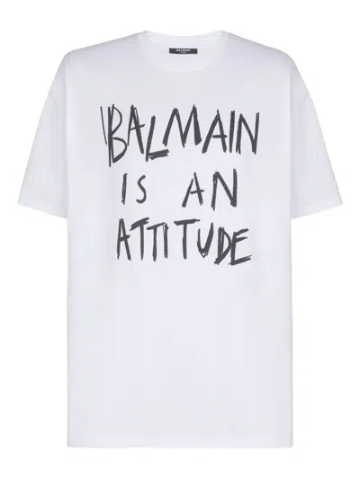 Balmain Printed T-shirt In Animal Print