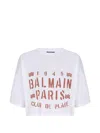 Balmain Plage Print T-shirt In White