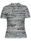 Balmain Printed Short-sleeved T-shirt In White