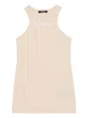 Balmain Printed Tank Top In Neutral