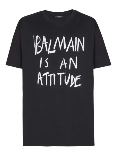 BALMAIN PRINTED T-SHIRT