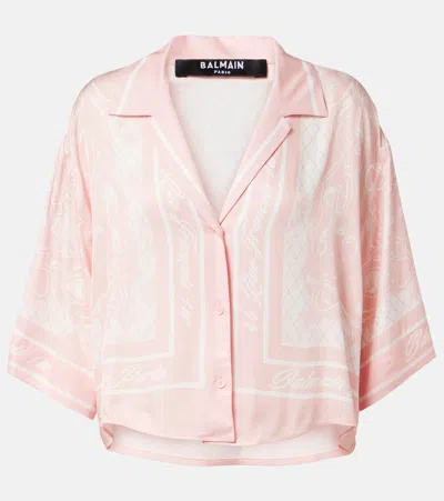 Balmain Printed Foulard Pyjama Shirt In Multi