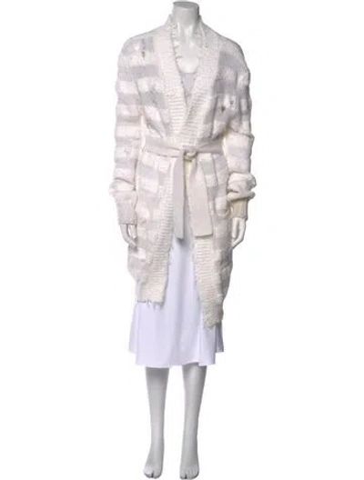Pre-owned Balmain Printed V-neck Sweater