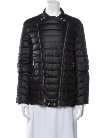 Pre-owned Balmain Puffer Coat In Black