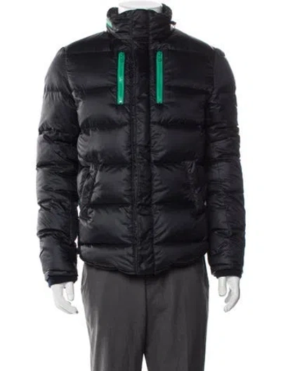 Pre-owned Balmain Puffer Coat In Blue