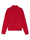 Balmain Wool-blend Sweater In Red
