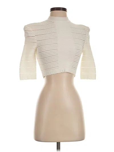 Pre-owned Balmain Pullover Sweater In Ivory