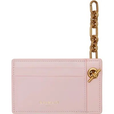 Balmain ピンク Pulse チェーン カードケース In Pink