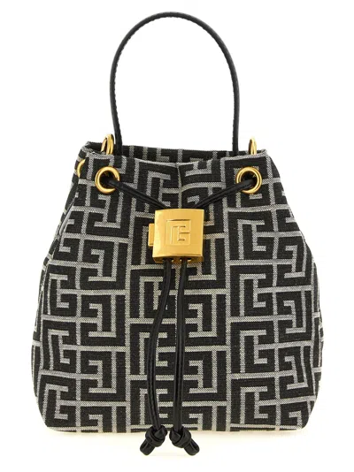 Balmain Pulse Bucket Bag In Black