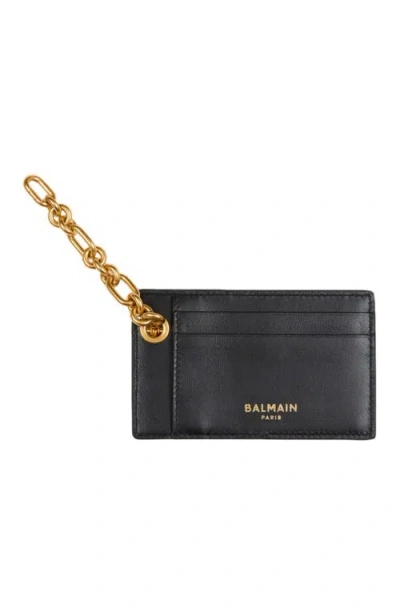 Balmain Pulse Card Holder In Black
