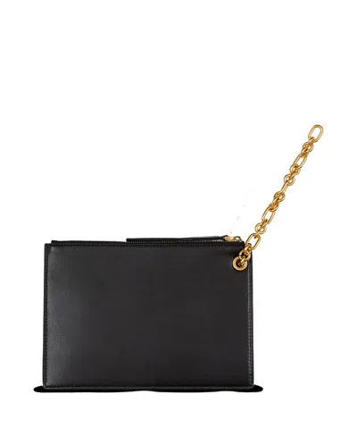 Balmain Pulse Card Holder In Smooth Leather In Black