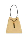 Balmain Pulse Crochet And Leather Backpack In Neutral