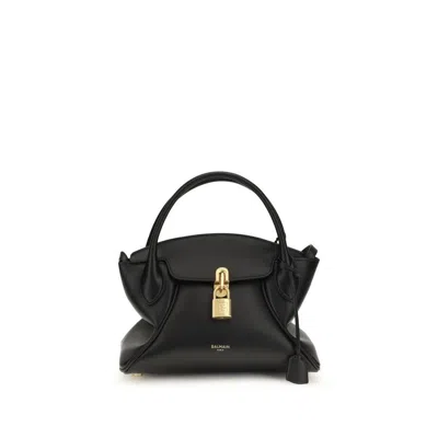 Balmain Pulse Day Shoulder Bag  Black