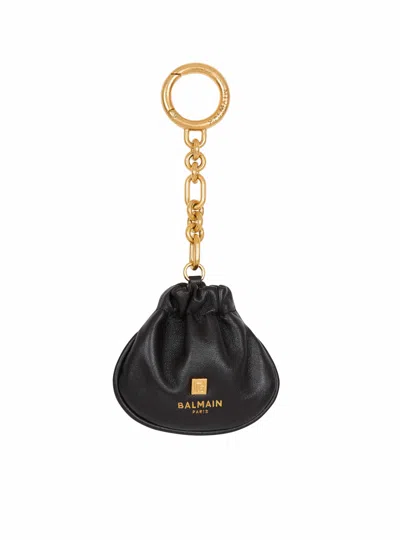 BALMAIN PULSE LEATHER KEY RING