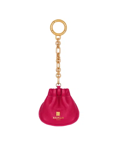 BALMAIN PULSE LEATHER KEY RING