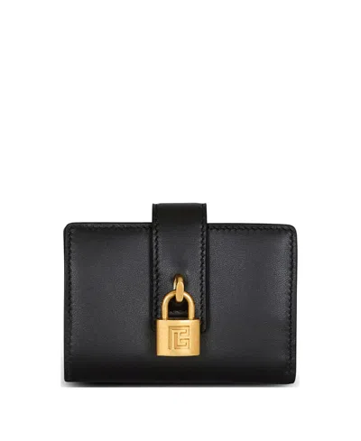 BALMAIN PULSE LEATHER PURSE