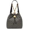 Balmain ブラック Pulse Monogram ジャカード バックパック