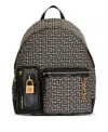 Balmain Pulse Monogram Jacquard Backpack In Black