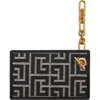 Balmain ブラック＆ホワイト Pulse チェーン カードケース In Orange