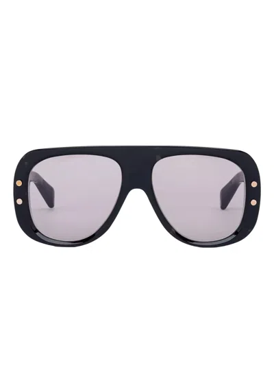 Balmain Pulse Pilot-frame Sunglasses In Black