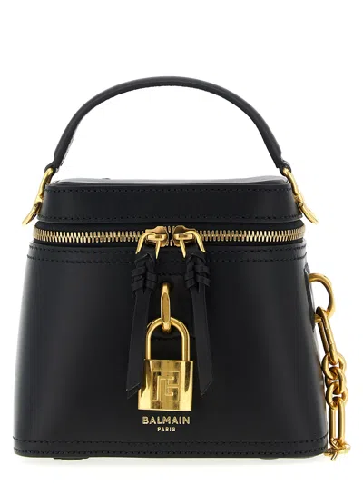 Balmain Pulse Vanity Handbag In Black