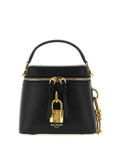 Balmain Pulse Vanity Handbag In Black