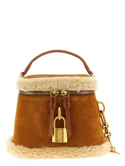 Balmain 'pulse Vanity' Handbag In Brown