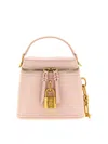 Balmain Pulse Vanity Padlock Tote Bag In Pink