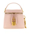Balmain Pulse Vanity Padlock Tote Bag In Pink