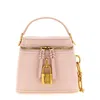 Balmain Pulse Vanity Padlock Tote Bag In Pink