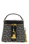 Balmain 'pulse Vanity' Handbag In White/black