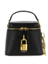 Balmain Pulse Vanity Leather Handbag In Black