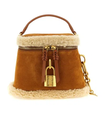 BALMAIN BALMAIN PULSE ZIPPED VANITY HANDBAG
