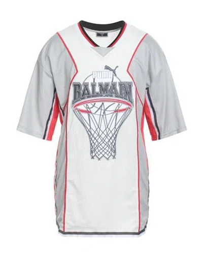 Balmain Puma X  Man T-shirt White Size Xxl Polyester