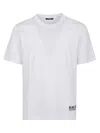 Balmain Pure Cotton Regular Fit T-shirt With Contrasting Logo In White