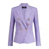 Balmain Purple Wool Suits & Blazer In Purple
