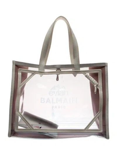 Pre-owned Balmain Pvc Tote In Multi