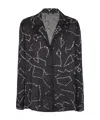 Balmain Pyjama Shirt With Constellation Rhinestones