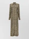 Balmain Python Pattern Shirt Dress