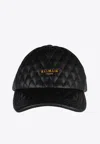 Balmain Quilted Leather Baseball Cap