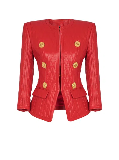 BALMAIN BALMAIN QUILTED EDGE-TO-EDGE JACKET