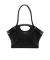 Balmain Quilted Medium Shoulder Bag In Black