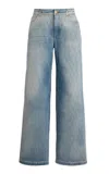 Balmain Quilted Rigid Straight-leg Jeans