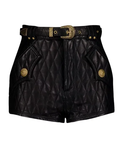 BALMAIN QUILTED SHORTS