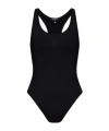 Balmain Criss Cross Back One-piece In Black