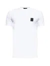 Balmain Raglan Logo Patch T-shirt In White