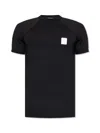 Balmain Raglan Logo Patch T-shirt In Black
