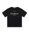 Balmain Raised-logo T-shirt In Black