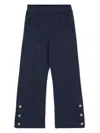 Balmain Raised-seam Jersey Trousers In Blue