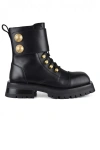 Balmain Ranger Boot Army-cuir De Veau